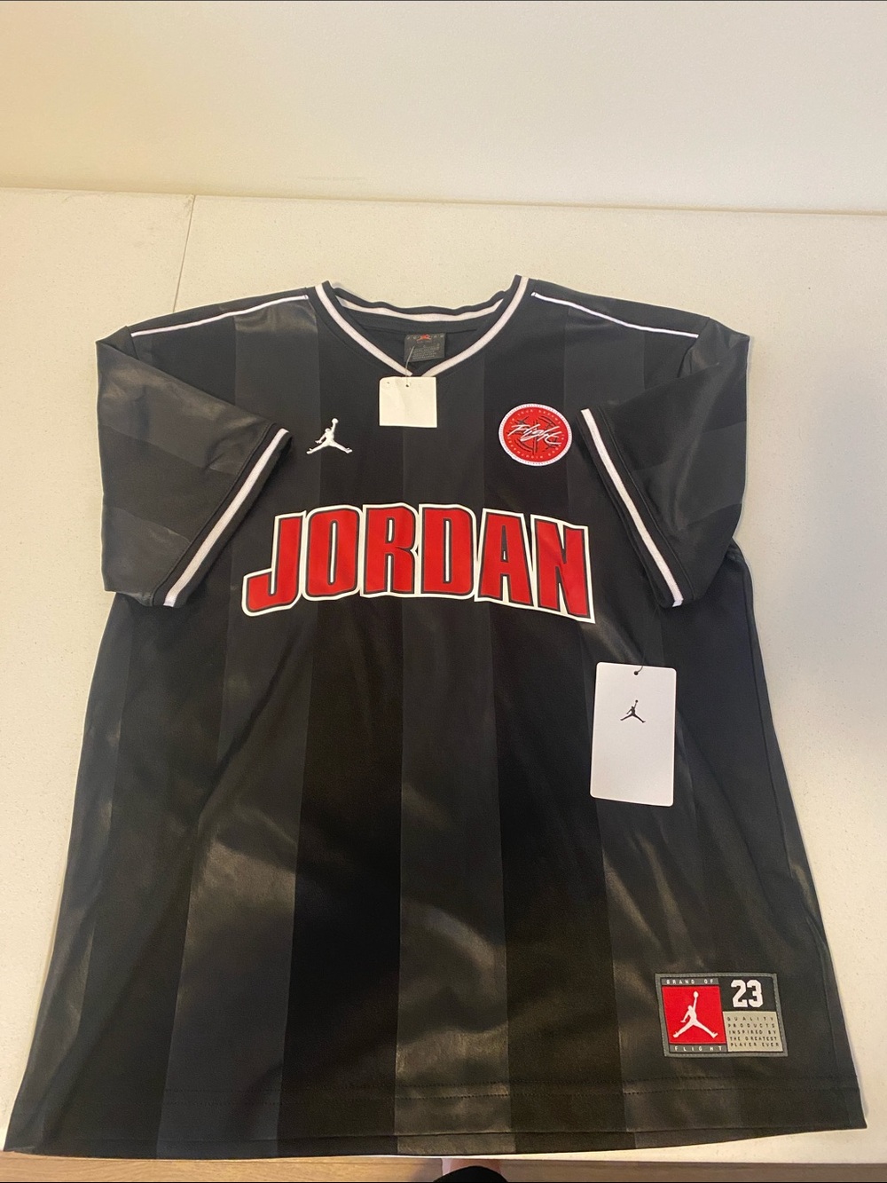 Kids Jordan Black Basketball Jersey